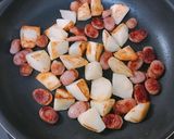 簡単♡たらこバターでジャーマンポテト作り方3写真