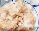 レンジアップルソースひき肉のせドーム蒸し作り方1写真