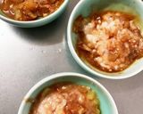 レンジアップルソースひき肉のせドーム蒸し作り方7写真
