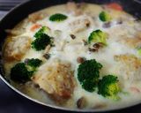 ◆鶏もも肉ときのこのクリーム煮♪作り方7写真