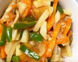 レンジアップルソースたっぷり野菜そぼろ丼作り方14写真