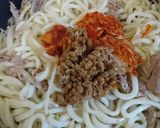 【時短】豚キム焼きうどん作り方4写真