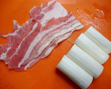 簡単！とろとろネギ肉巻きの麻辣マヨソテー作り方1写真