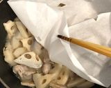 こっくり味、れんこんと豚肉の炒め煮作り方3写真