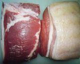 沖縄料理☆ラフテー前の基本の茹で豚肉作り方1写真