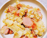 じゃがいもとソーセージのカレー炒め作り方4写真