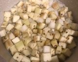 離乳食後期〜 長芋、なす、青のりの煮物作り方3写真