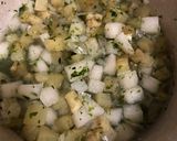 離乳食後期〜 長芋、なす、青のりの煮物作り方4写真
