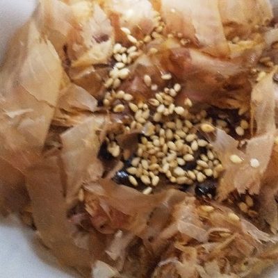 レンジで10秒！おにぎりの具『おかか』☆ by かるかんおごじょ