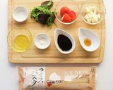 いちごサラダ！フルーツカプレーゼ風パスタ作り方2写真