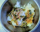 大根の葉としらすのおにぎり作り方1写真