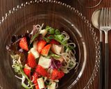 いちごサラダ！フルーツカプレーゼ風パスタ作り方6写真