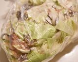 キャベツとかつお節の塩昆布サラダ作り方1写真