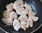簡単！鶏むね肉の麺つゆマスタード炒め作り方2写真