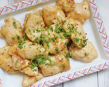 簡単！鶏むね肉の麺つゆマスタード炒め作り方4写真