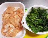 ☆簡単！鶏胸肉とほうれん草のうま煮☆作り方1写真