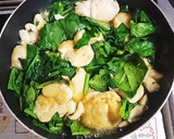 ☆簡単！鶏胸肉とほうれん草のうま煮☆作り方4写真