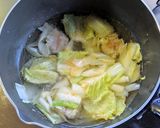 白菜と焼売の味噌汁作り方5写真