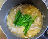 白菜と焼売の味噌汁作り方7写真