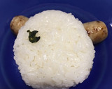 安全で美味しいシーセージくまさんおにぎり作り方6写真