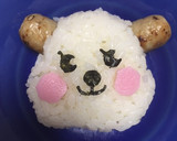 安全で美味しいシーセージくまさんおにぎり作り方9写真