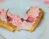 桜のシュークリーム＊お花見・おひな祭り作り方13写真