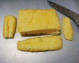 ひな祭り♥️鶏ミンチ肉の油揚げ焼き作り方3写真