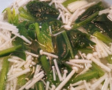 ほうれん草とえのきの和風卵スープ☆作り方3写真