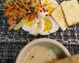 サバ缶うま味豆乳スープ作り方3写真