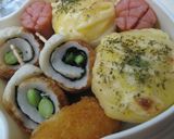 お弁当に♪◎ちくわと枝豆のクルクル◎作り方3写真