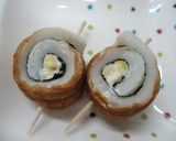 お弁当に♪◎ちくわと枝豆のクルクル◎作り方4写真
