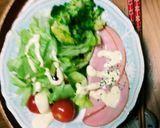 ハムにマヨネーズをプラス➕(^q^)☺⛄作り方3写真