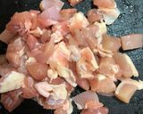 白菜と鶏肉のチャーハン作り方5写真