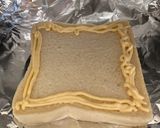 【朝ごはん】目玉焼きパン作り方1写真