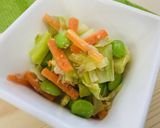 キャベツと枝豆の簡単あえ物作り方4写真