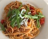 トマトとちりめんじゃこorしらすのパスタ作り方7写真