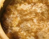 雑炊●鶏肉と長ネギ&キノコの赤味噌雑炊作り方2写真