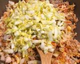 白菜と鶏肉のチャーハン作り方10写真