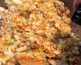 白菜と鶏肉のチャーハン作り方11写真
