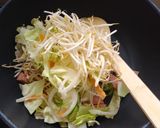 簡単月見ソース焼きそば作り方3写真