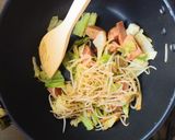 簡単月見ソース焼きそば作り方4写真