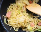 簡単月見ソース焼きそば作り方5写真