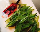 茎わかめのペペロンチーノと刺身作り方1写真