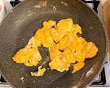 菜の花とチキンのたまご炒め作り方2写真