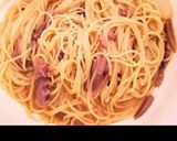 塩辛と卵のスパゲティ作り方22写真