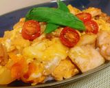 ☆ジューシー鶏肉のイタリアン風親子丼☆作り方8写真