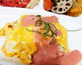 ぱぱっと和風明太子オムライス作り方4写真