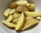 簡単皮付きポテトフライ作り方1写真