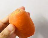 わさび菜のサラダ　林檎と人参はピーラーで作り方2写真
