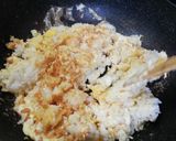 [簡単]鮭フレークとレタスのチャーハン作り方4写真